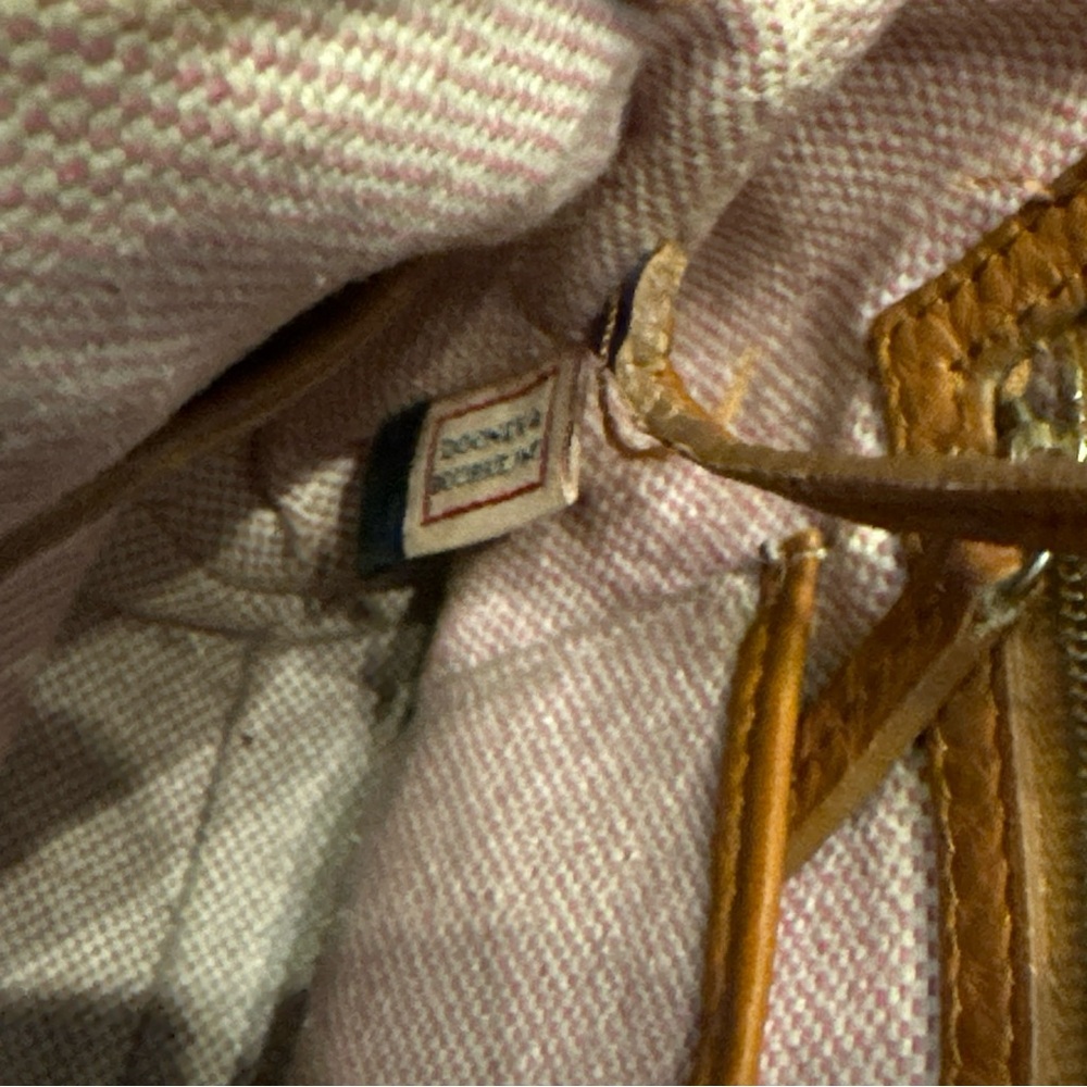 Dooney & Bourke Pebble Leather Satchel with‎ Crossbody Tan - Picture 5 of 16
